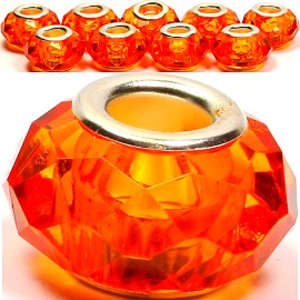 8pcs Crystal Beads Orange BD1633