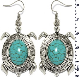 Turquoise Earring Turtle Silver EB393