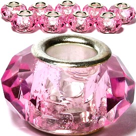 8pcs Crystal Beads Pink BD010