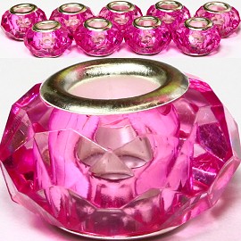 8pcs Crystal Beads Hot Pink BD1238