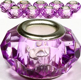 8pcs Crystal Beads Lavender BD1262