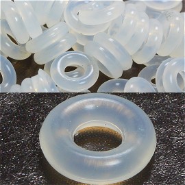 100pcs Stoppers Flexible Silicone Ring For Beads & Charms BD1821
