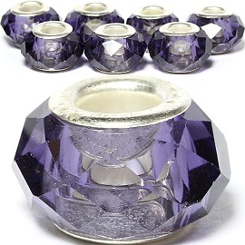 8pcs Crystal Beads Purple Light BD2649