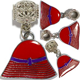 4pc Charms Hat Red Purple BD2859