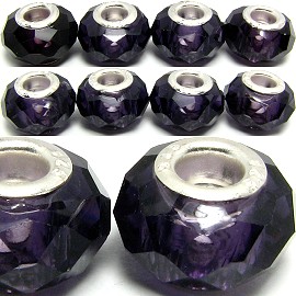 8pcs Crystal Beads Purple Dark BD639