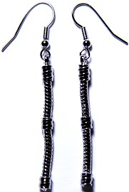 1pair Earrings for Charms & Beads Gray Silver BP038