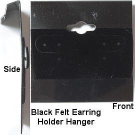 100pcs Earring Holder Hanger Black Felt 50x50x5mm BX573