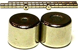 Silver Strong Magnetic End Connectors 5x5mm 20 Pair CP1s
