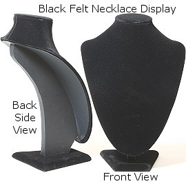 1pc 9.5x7.5x5.5" Necklace Display Black Velvet Ds133