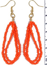 Seed Beads Earring Orange EB102