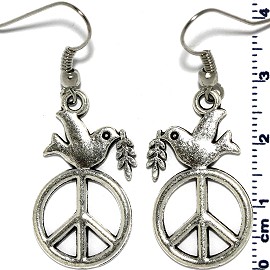 Dove of Peace Silver Earring GER575