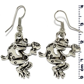 Silver Frog Earring GER583