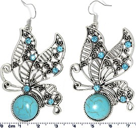 Turquoise Earring Butterfly Ger1748