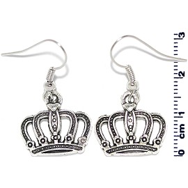 Earring Silver Crown Ger2115