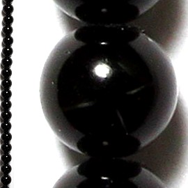 95pcs 4mm Spacers Black Beads JF019