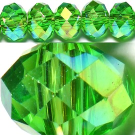 150pcs 4mm Spacers Crystal Beads Green Aura JF100