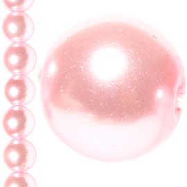 80pc 6mm Faux Pearl Bead Spacer Pink JF1019