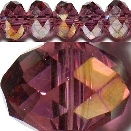 100pcs 6mm Spacers Crystal Beads Burgundy Aura JF124