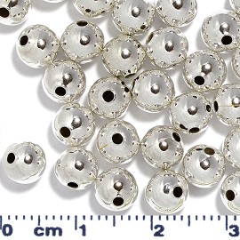 100pc 5mm Ball Beads Silver JF1404