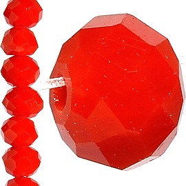 100pc 4mm Crystal Bead Spacer Solid Red JF1517