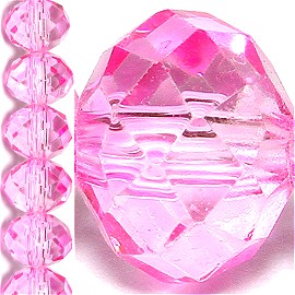 70pc 8mm Crystal Bead Spacer Light Magenta JF1534