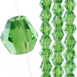 145pc 3mm Bicone Crystal Bead Spacers Green JF1675