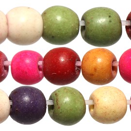 100pc 4mm Earth Stone Ball Bead Spacer Mix Colors JF1755