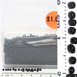 Box of Seed Beads Black JF1773