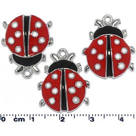 Parts 3pcs Black Red Lady Bugs JF1786