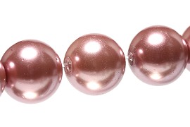 105pcs 8mm Faux Pearl Bead Spacer Light Claret JF1788