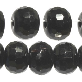 518pcs 8mm Crystal Bead Shiny Black JF1852