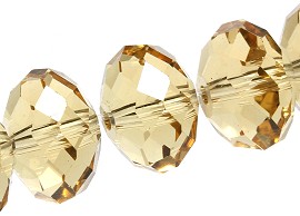 70pcs 12mm Crystal Beads Lt Gold JF1895