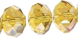 70Pcs 12mm Crystal Beads Lt Gold AB JF1896
