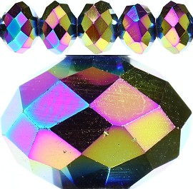 70pcs 12mm Spacers Crystal Beads Aura Borealis JF202