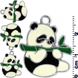 4pcs Panda Jewelry Parts White Black JF2020