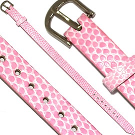 4pc 8"x 7/16" Letter Band Bracelet Pink JF2022