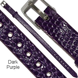 4pc 8"x 7/16" Letter Band Bracelet Purple JF2025