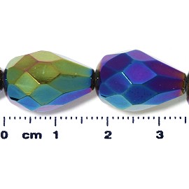 20pc 17x12mm Teardrop Crystal Spacer Bead AB Multi Color JF2048