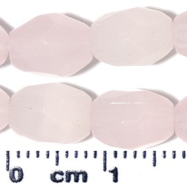 37pc 9x6mm Oval Crystal Glass Spacer Bead Frost Lt Pink JF2099