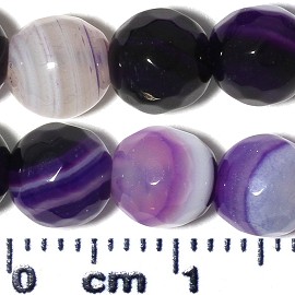 60pc 6mm Stone Cut Ball Bead Spacer Mix Light Dark Purple JF2160