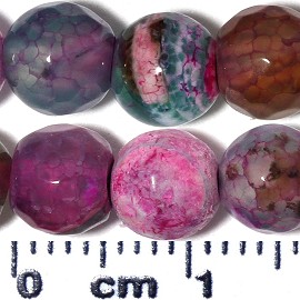 60pc 6mm Stone Cut Ball Bead Spacer Mix Van Dark Colors JF2174