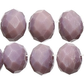 100pc 6mm Crystal Bead Spacer Frost Light Lavender Purple JF2276