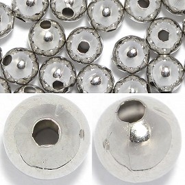 100pc 5mm Bead Spacer Silver JP137