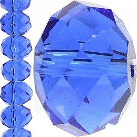 70pc 8mm Spacer Crystal Bead Blue JF247