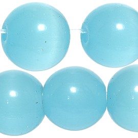 40pcs Smooth Marble Glossy Spacers Dark Turquoise JF981