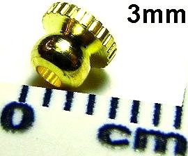 Ball Gear 3mm Gold Spacer 100pcs Pack JP041