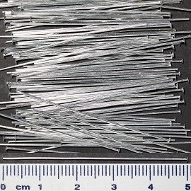 100pc 50mm Bendable Silver Jewelry Part JP128