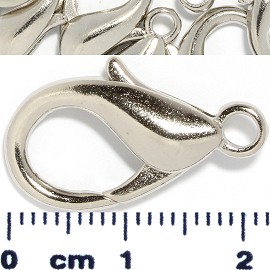 8pc 21x11x5mm Lobster Claw End Part Silver JP218