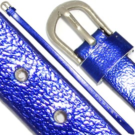 4pc 8"x7/16" Letter Band Bracelet Leather Blue JP268