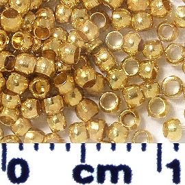 200pc 1mm Crimp Beads Gold JP411G